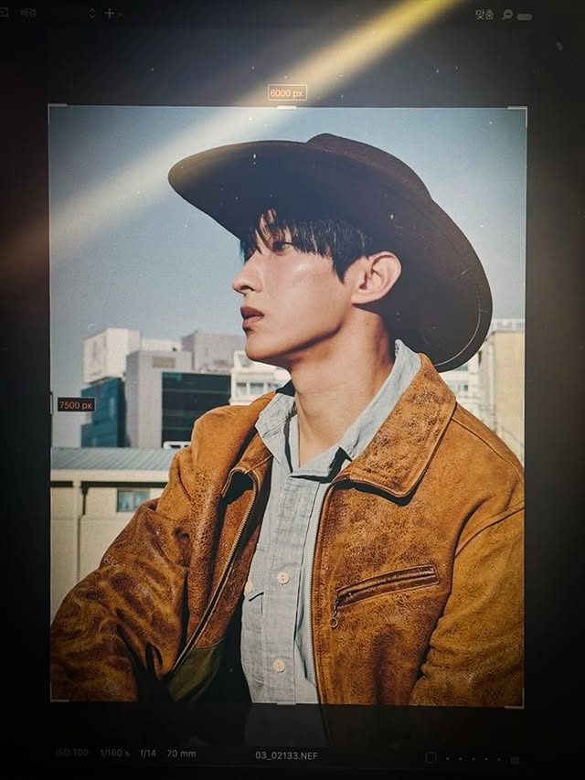 DK on Insta - posting behinds from his W Magazine shoot. A cowboy atop a building