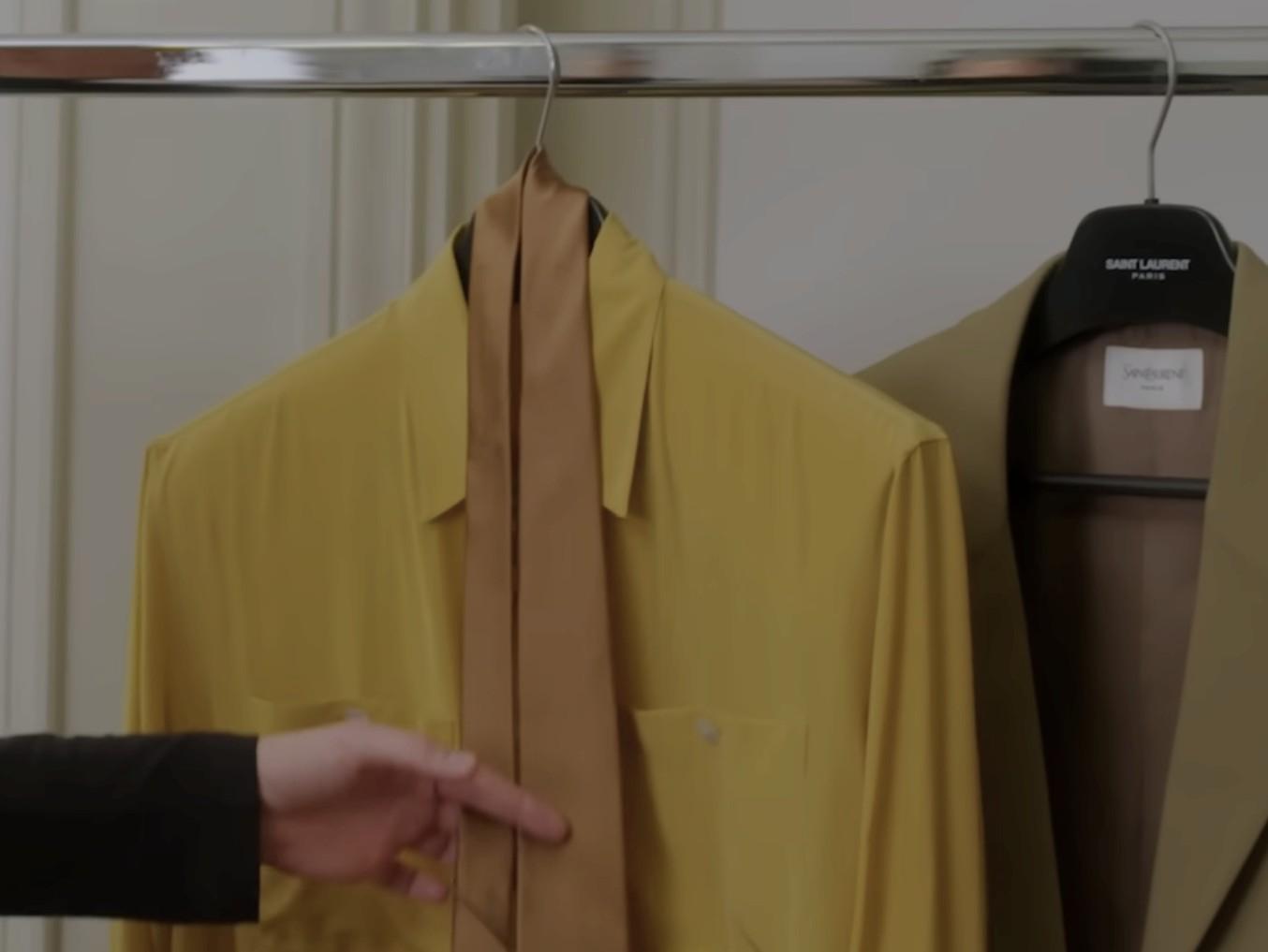 the color inspiration - jacket, shirt, and tie