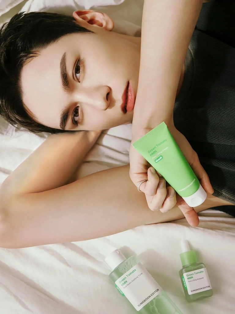 Vernon with skincare