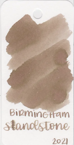 Birmingham Sandstone ink swatch. It is a light greyish brown.