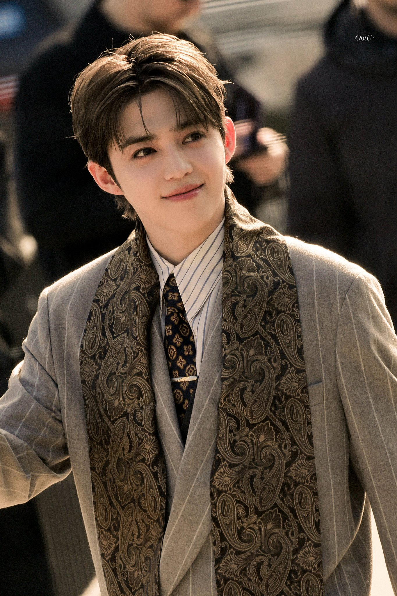 S.Coups at Milan Fashion Week for Hugo Boss. The suit.