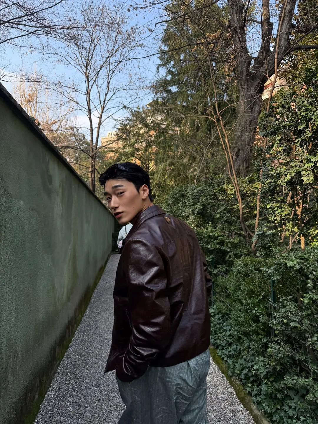 San goes for a walk in Milan